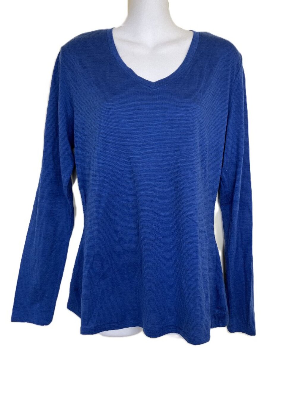 Segments Merino Wool T-shirt Base Layer Long Sleeve Blue Women's Lg